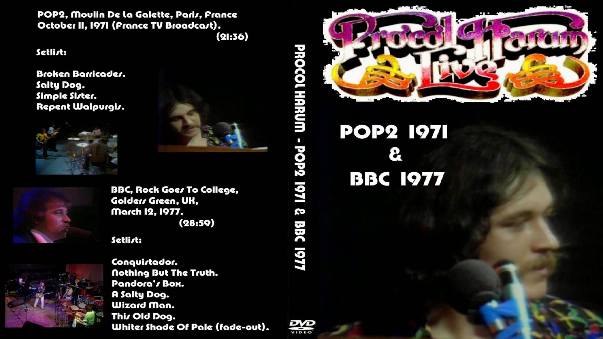 Procol Harum - Live  - POP2 (1971) & BBC (1977)