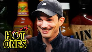 Ashton Kutcher Gets an Endorphin Rush While Eating Spicy Wings