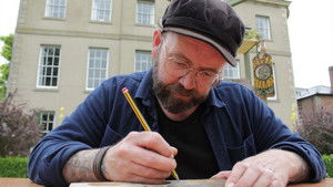 Pyrography and Embroidery