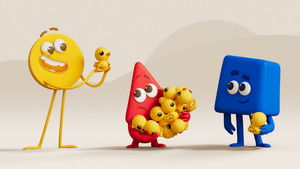 Yellow Meets Red and Blue