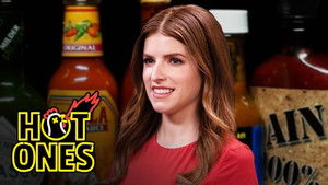 Anna Kendrick Gets the Giggles While Eating Spicy Wings