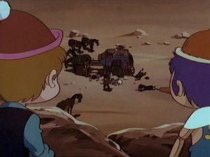 Stand in front of the mountain bandits!