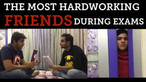 The most hardworking FRIENDS during exams!