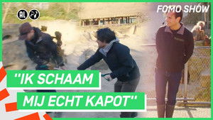 Poopfight in an animal enclosure