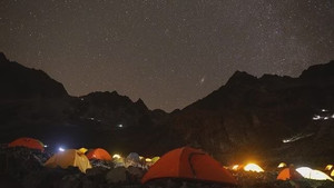 Tent Village in the Sky in the Northern Alps