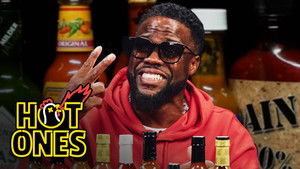 Kevin Hart Celebrates 10 Years of Hot Ones While Eating Spicy Wings