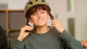 Too cool for a bike helmet