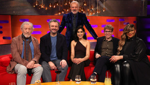Sir Ian McKellen, Michael Sheen, Ambika Mod, Josh Widdicombe and Gabrielle