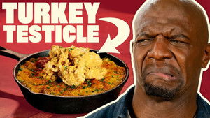 Terry Crews Eats Turkey Testicles While Popping Pecs