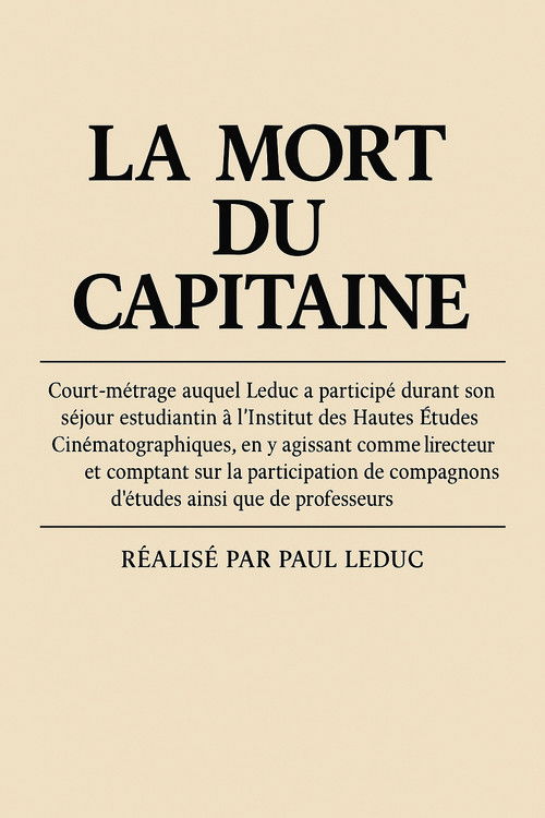 La mort du capitaine