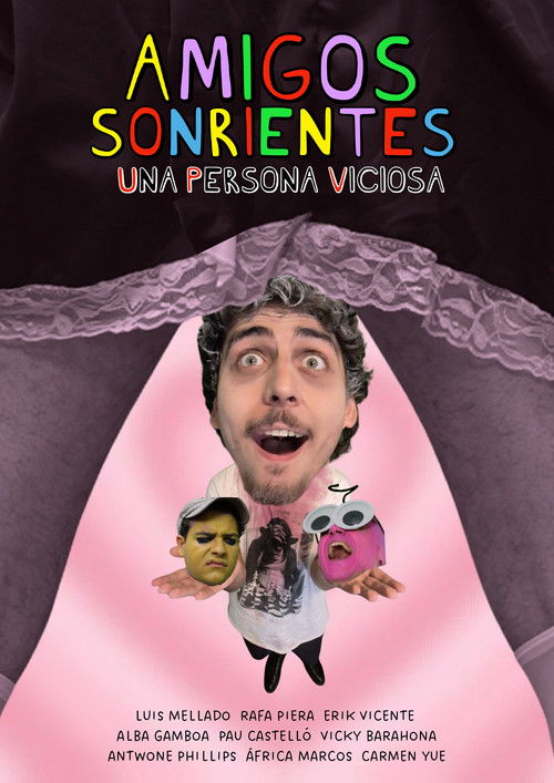 Amigos Sonrientes Una Persona Viciosa